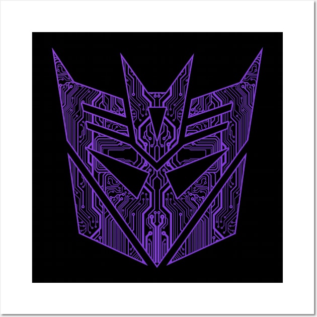 DECEPTICONS - Tech circuits Wall Art by ROBZILLA